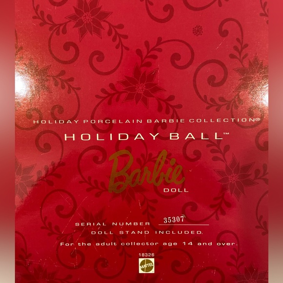 *1997* Porcelain Barbie Collection Holiday Ball Doll - Picture 5 of 16